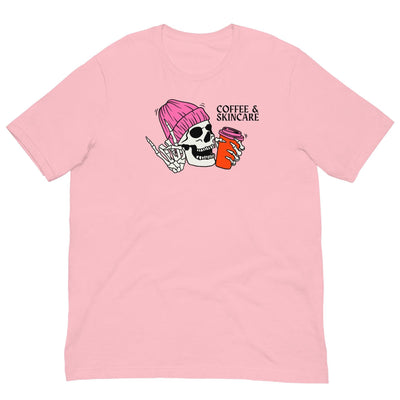 ButFirstSkin Coffee & Skincare Halloween T-Shirt Pink / S