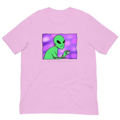 ButFirstSkin Funny Alien Skincare T-Shirt Lilac / S