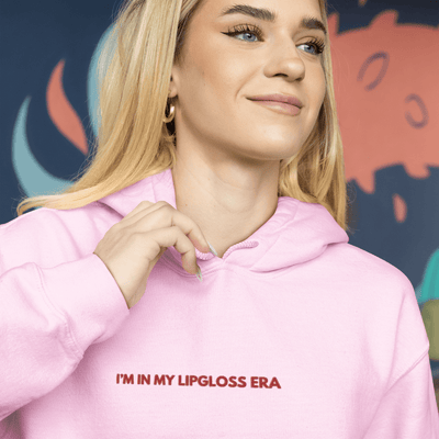 ButFirstSkin I'm In My Lipgloss Era Embroidered Hoodie