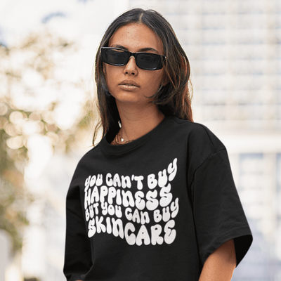 ButFirstSkin You Can't Buy Happiness But You Can Buy Skincare T-Shirt Black / S