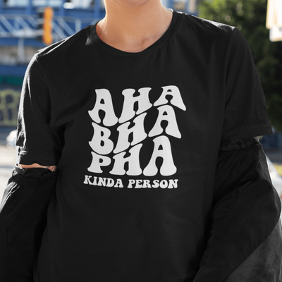 AHA BHA PHA Kinda Person T-Shirt Black / S | ButFirstSkin