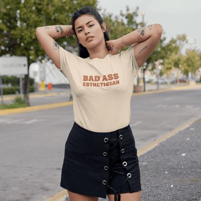 Bad Ass Esthetician T-Shirt Cream / S | ButFirstSkin