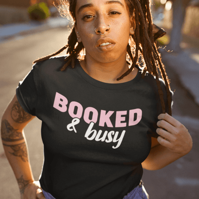 Booked & Busy T-Shirt S | ButFirstSkin