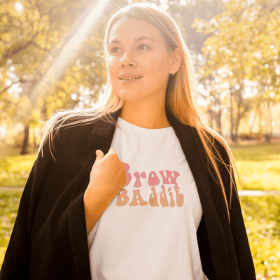 Brow Baddie T-Shirt White / S | ButFirstSkin