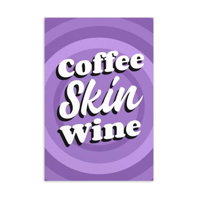 Coffee Skin Wine Postcard Postcard | ButFirstSkin