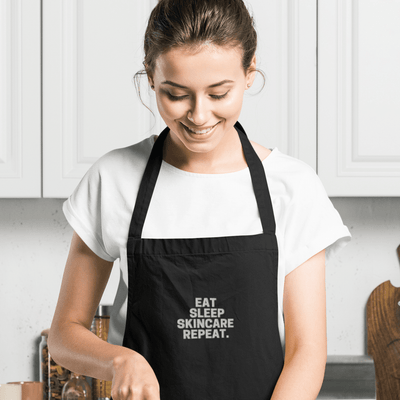 Eat Sleep Skincare Repeat Embroidered Apron | ButFirstSkin