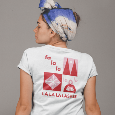 ButFirstSkin Fa La La La La La La La Lashes Christmas T-Shirt