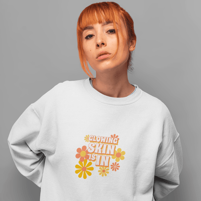 Glowing Skin Is In Sweatshirt White / S | ButFirstSkin