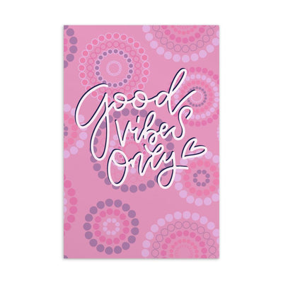 Good Vibes Only Postcard Postcard | ButFirstSkin