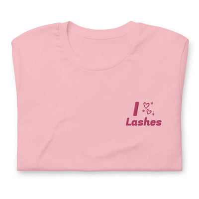 I Love Lashes Embroidered T-Shirt S | ButFirstSkin