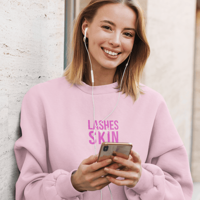 ButFirstSkin Lashes and Skin Sweatshirt S