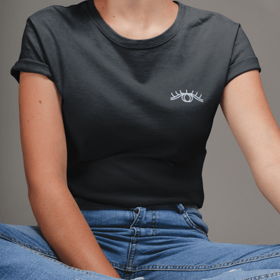 Lashes Embroidered T-Shirt S | ButFirstSkin