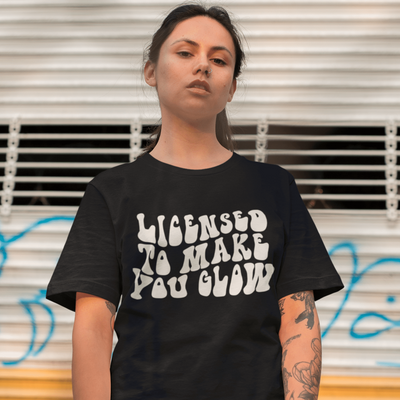 Licensed To Make You Glow T-Shirt S | ButFirstSkin