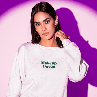 ButFirstSkin Makeup Queen Embroidered Sweatshirt