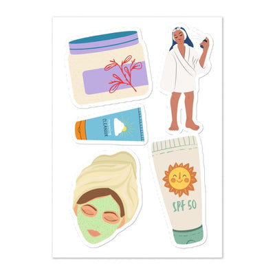 Skincare Sticker Sheet Default Title | ButFirstSkin