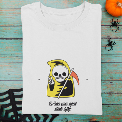 When You Don't Use SPF Halloween T-Shirt S | ButFirstSkin